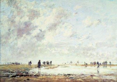 Low Tide at Etaples by Eugene Louis Boudin